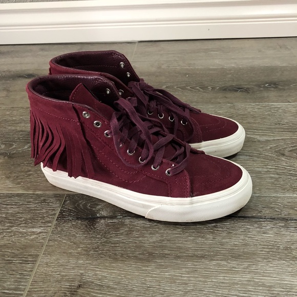 vans sk8 hi fringe